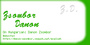 zsombor danon business card